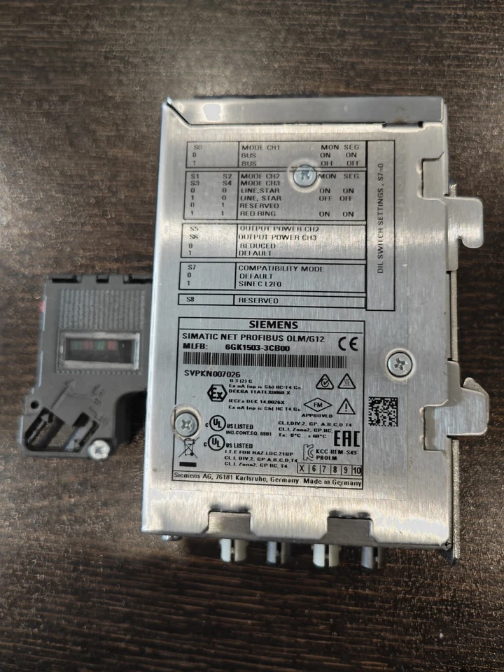 Siemens Simatic Profibus olm/G12 6gk1503 3cb00 6gk1503-3cb00 6es7972-0BA42-0xa0 - Imagen 2 de 4