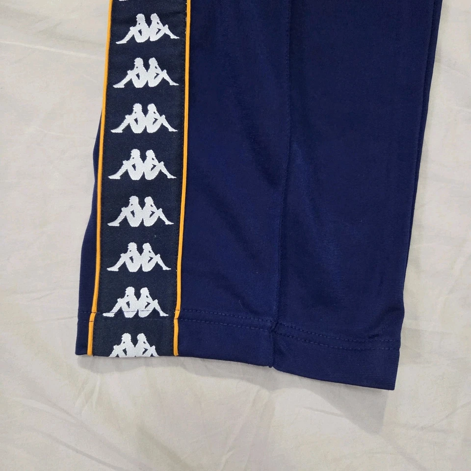 Pantalones deportivos Kappa para hombre de colección años 90 hip hop baile holgados Y2K azul marino a rayas talla M Foto 3 de 4