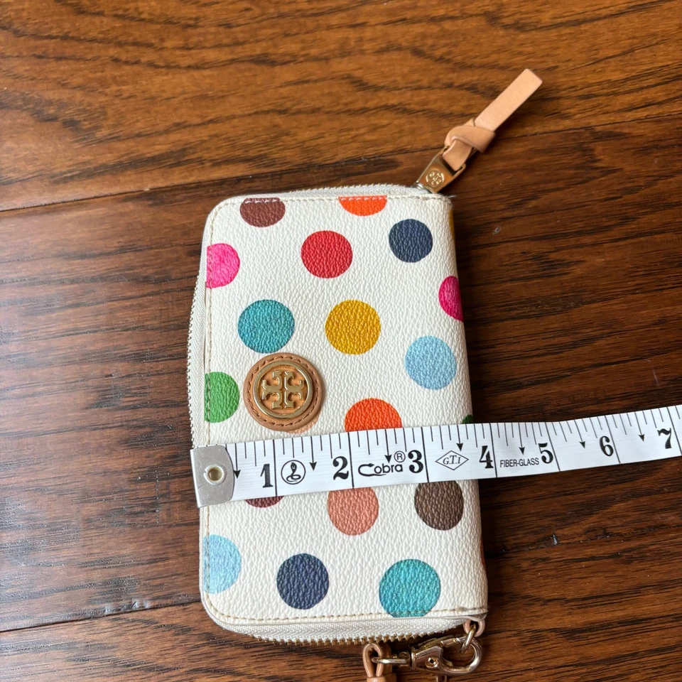 Muñequera Tory Burch Robinson POLKA DOTS blanca Foto 4 de 4