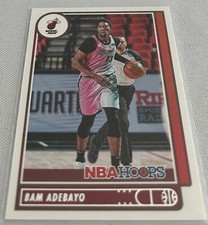 2021-22 Panini NBA Hoops Basketball Bam Adebayo Miami Heat base card #20