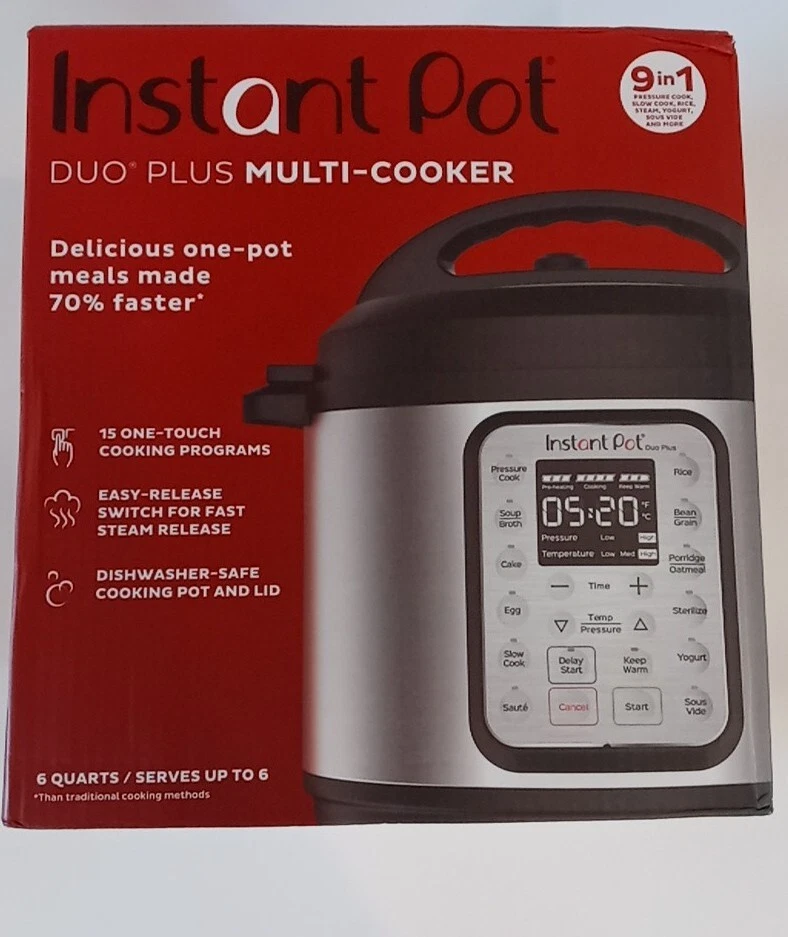 Instant Pot 112-0156-01 Duo Plus 9-in-1 Electric Pressure Cooker