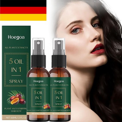 1/2x HOEGOA Hair Care Nourishing Spray Herbal Treatment for Hair and Scalp 60ml