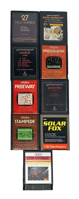 Vintage Atari 2600 Game Activision Imagic Video Game Lot Untested Lot of 9