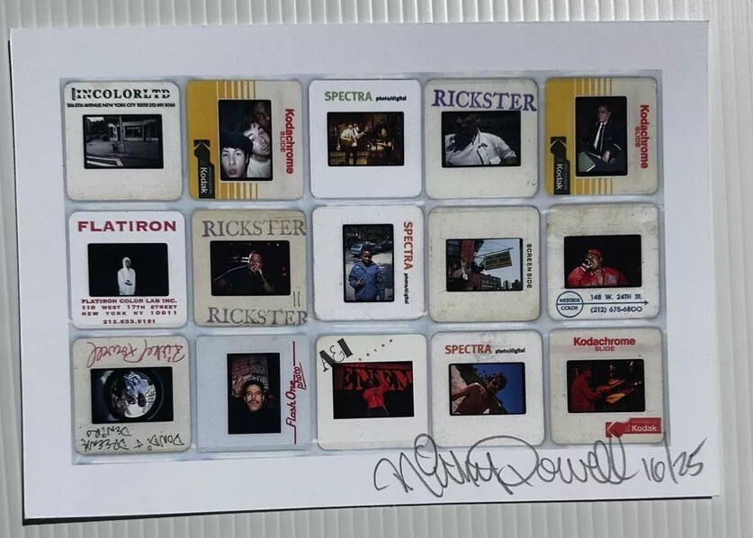 Ricky Powell Hand Signed Photo Print Slide Set#1 NYC Street