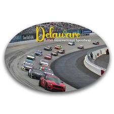 Magnet Me Up Delaware Dover International Speedway Oval Magnet, 4x6 Inches