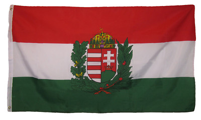 3x5 Hungary Hungarian Crest Royal Country Flag 3'x5' Grommets Fade Resistant