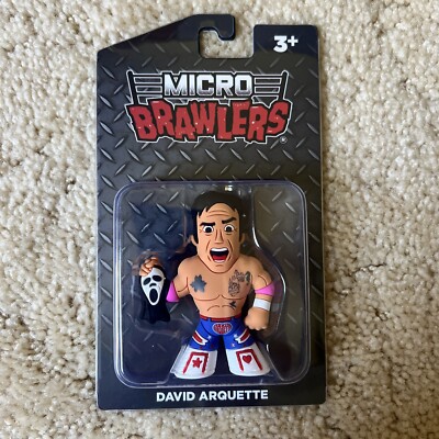 New In Package Micro Brawler David Arquette With Scream Mask PRO WRESTLING CRATE