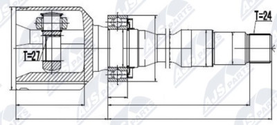 NPW-TY-029 NTY Joint Kit, Drive Shaft for Toyota