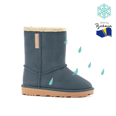 AJS BLACKFOX BLACKFOX Kinder-Winterboot Gummistiefel Cheyennetoo Blau wasserdicht gefüttert