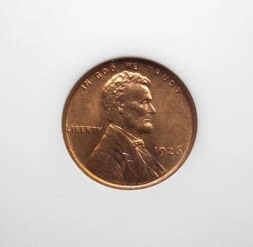 1926 "P" Lincoln Wheat Cent Penny 1c NGC MS65 RD #098 **RED** Gem BU Old FATTY