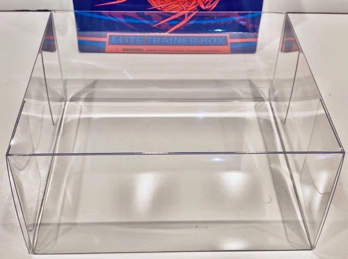 1 Box Protector For POKEMON ELITE TRAINER Boxes.   ETB Clear Display Case