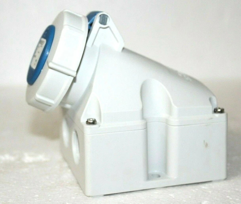 Mennekes 9301RS IP67 Presa Di Corrente Industriale A Muro Blu 2P+ - Immagine 3 di 4