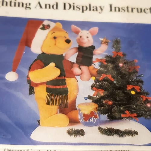 Vtg 1996 Disney Telco Motion-ette Pooh and Piglet Christmas Animated Lighted - Picture 16 of 19