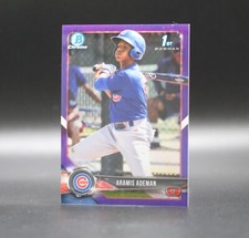 2018 Bowman Chrome ARAMIS ADEMAN /250 Purple Refractor Prospect Rookie BCP191