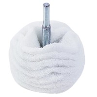 Flexipads Ø75Mm Schleifkugel Mit Spanndorn Schleif Vlies Weiss Extra Fein Metall