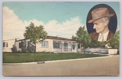 Albuquerque New Mexico Ernie Plye's Home c1952  Linen Postcard Posted
