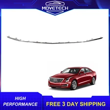 For 2015 2016 2017 2018 Cadillac ATS Chrome Front Bumper Trim Molding 22879656
