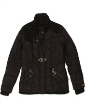 Khujo Womens Padded Jacket Uk 14 Large Black Ef17