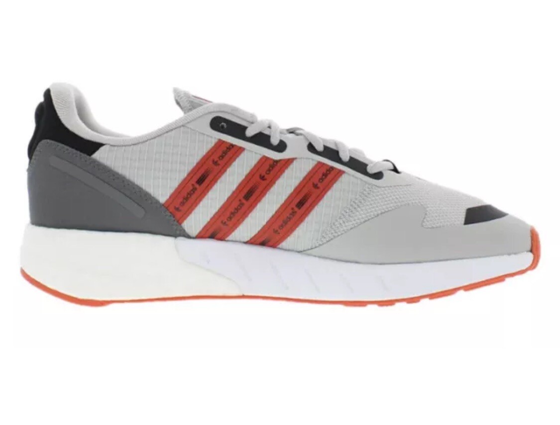 シューズ K Adidas ZX 1K Boost Men's Shoes Grey Two-Semi Solar Red-Cloud