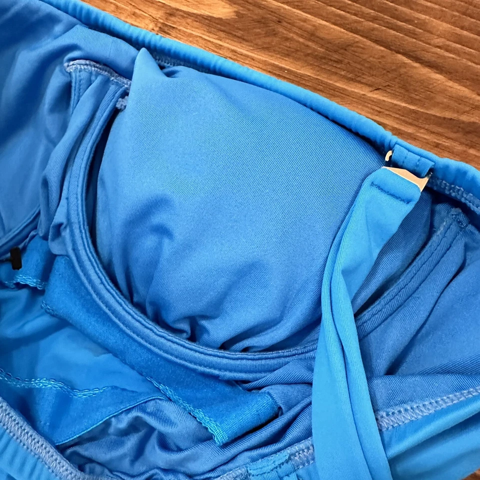 Sujetador Coco Reef Talla Tankini Traje de Baño Top 32 F Azul Con Aros Foto 4 de 4