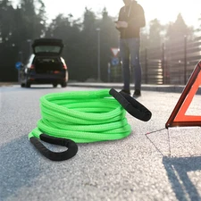 Green 15100lbs Long Towing Rope Elasticity Recovery Rope Kit with Handbag