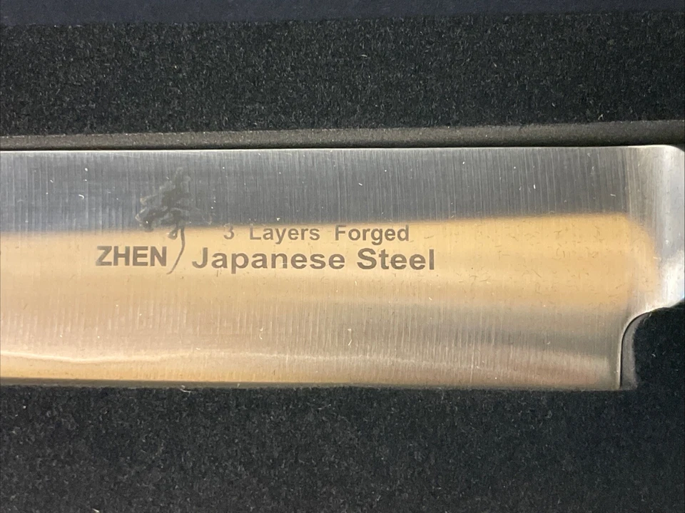 NEW Japanese ZHEN Steel Gyuto Chef's knife about 8 inch Meat Slicer Blade - Image 2 of 4
