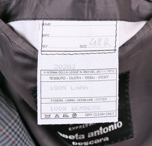 D’Avenza Made in ITALY Green Plaid Check 120s Wool Sport Coat Jacket Blazer 48 R - Picture 7 of 8