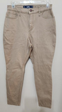 Hollister Curvy High Rise Super Skinny Khaki Jeans Size 7S W28 L27