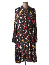 Moschino Boutique Signature Clover Elastic Waist Viscose Mid Belt Dress Size 4