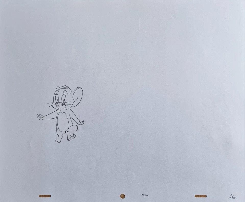 WARNER BROS Animation Art Cel Production Drawing Tom & Jerry MOUSE #82 - Image 1 of 1