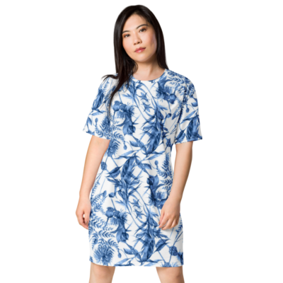 blue willow print dress Willow Maxi Dress Navy L