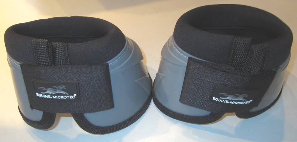 2er-Set Equine-Microtec Springglocken "ENDURANCE" XL silver, Klett, neu - Bild 4 von 4