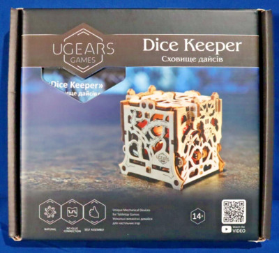 DICE KEEPER by UGEARS Wooden Dice Box Kit *NEW OPEN BOX*