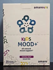 Amare Global Kids Mood+ Natural Sugar Free Support 30 Sticks  - New! Exp 8/2026