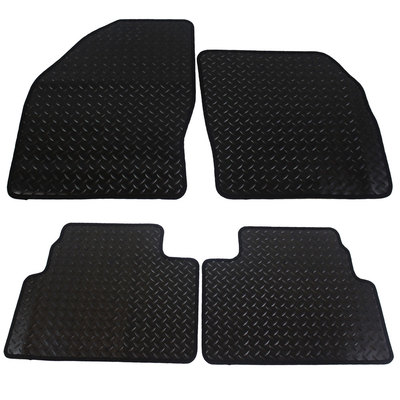 For Ford Kuga MK1 2008 - 2012 Fully Tailored 4 Piece Black Rubber Car Mat Set