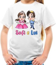 NOVITA'!!! Maglietta Lui e Sofi Me Fiaba contro bambina bambino te