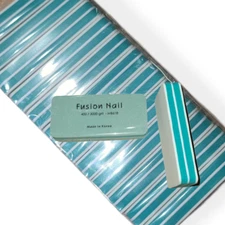 Pack of 12 - Fusion Nail 2 Sided Shining Buffer Block 400 / 3000 Grit