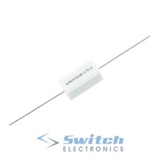 Image of 0.1r to 560K 5W Ceramic Resistor Axial Leads 5% Tolerance