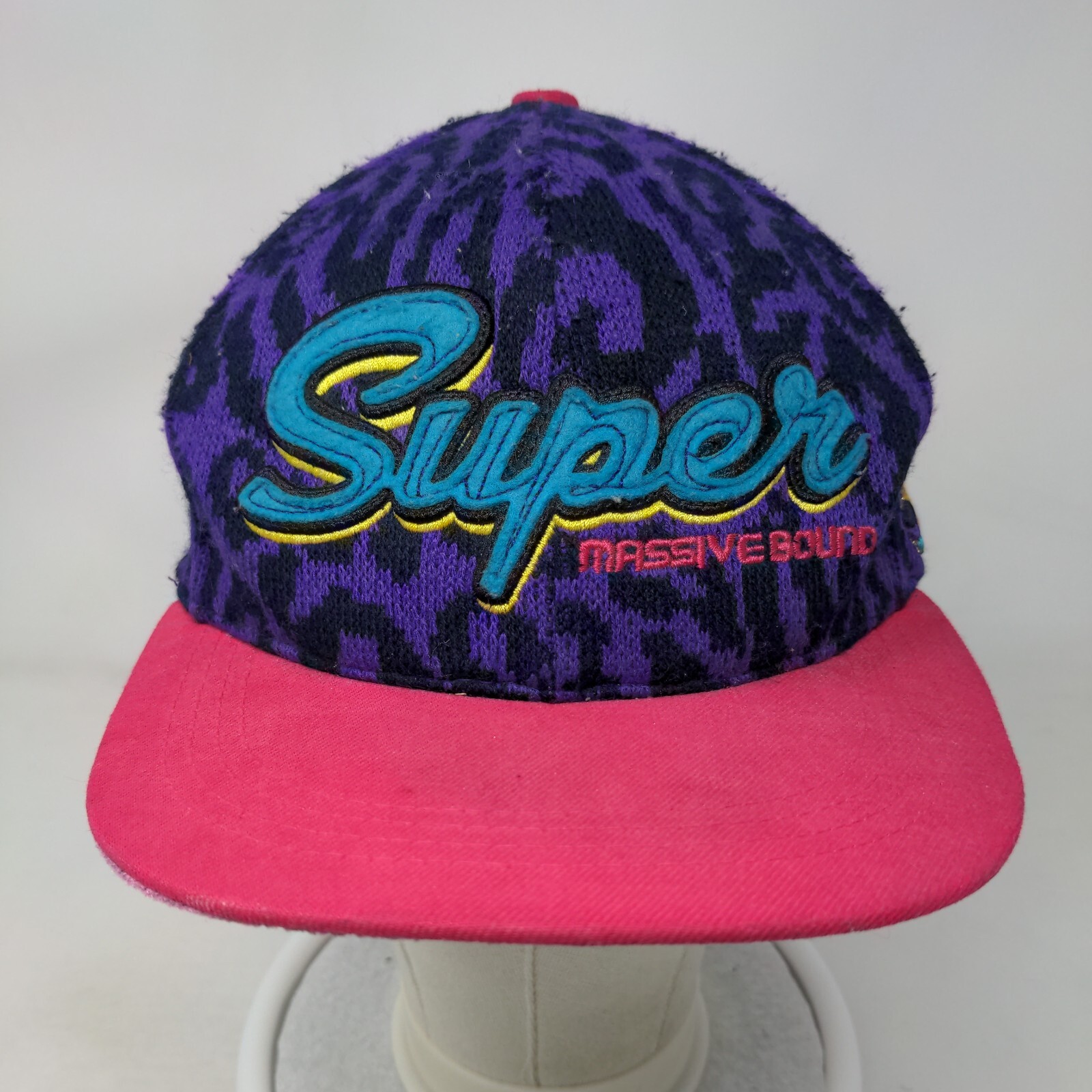 Super Massive Bound Snapback Hat Purple Colorful … - image 2