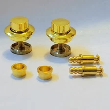 15mm 2x Brass Push Button Lock / Latch- Wooden Box, Humidor, Jewelry Small Case