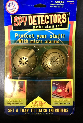 Vintage Spy Detectors Motion Alarm Set 2 Wild Planet NEW Sealed w/ Case 1999 - Picture 7 of 7