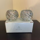 PartyLite Illusion Votive Swirl Glass Candle Holders Set of 2 New In Box P0463