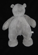 🍀Doudou Ours Gris NOUKIES NOUKIE'S 2014 Tonton Peluche 25 Cm TTBE