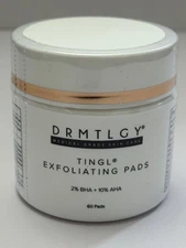 DRMTLGY TINGL Exfoliating Pads 2% BHA + 10% AHA - 60 Count - Exp 11/26