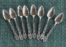 8 ONEIDA CHANDELIER GRAPEFRUIT SPOONS-FLATWARE SILVERWARE STAINLESS