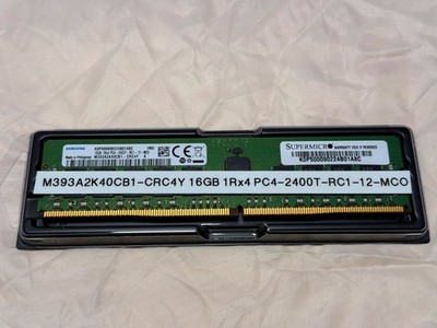 SAMSUNG M393A2K40CB1-CRC4Y 16GB 1Rx4 PC4-2400T-RC1-12-MCO MEMORY