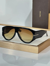 Tom Ford Bronson TF1044 60 12-140 Unisex Sunglasses Dark HavanaTea