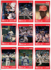 Ken Griffey Jr & Sr 1991 Star Company Seattle Mariners 11-card Baseball Set