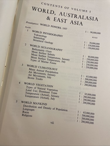 1958 LARGE 3 Volume The Times Atlas of the World Mid-Century Edition - Imagen 5 de 10