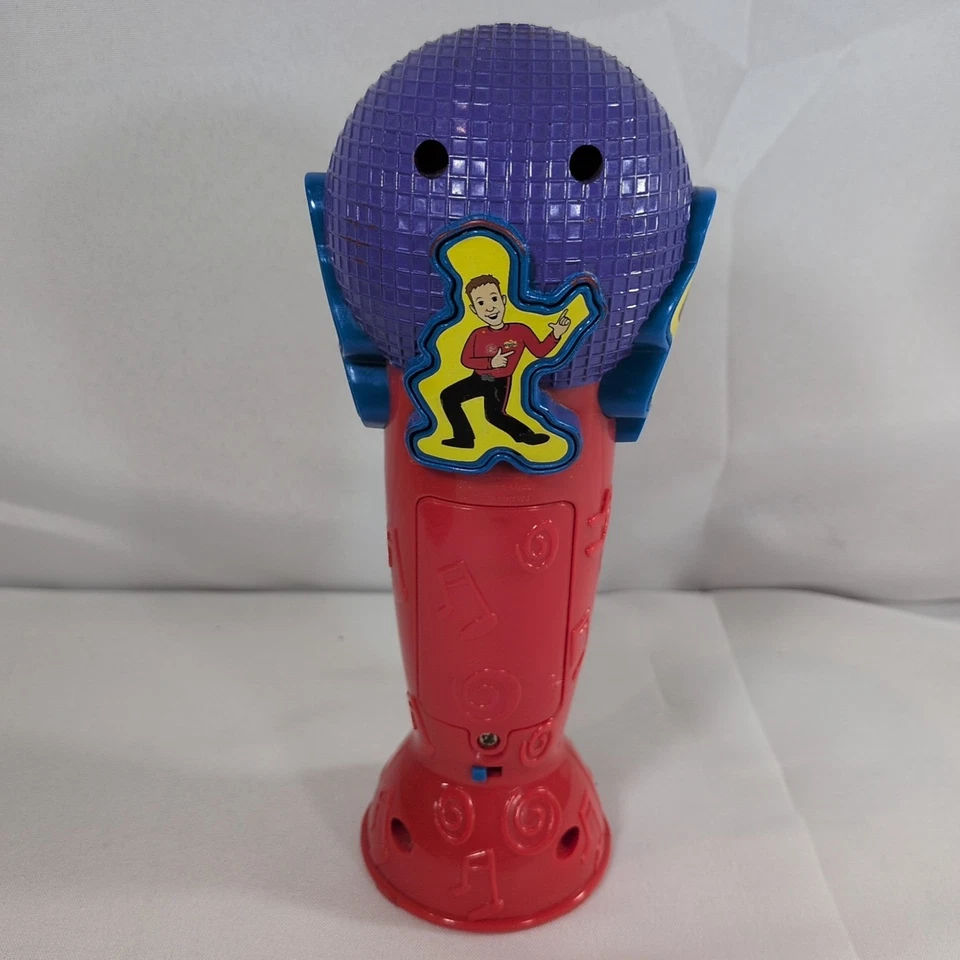 The Wiggles Sing With Me Microphone Music Player 2003 8 Songs Vintage TESTED - Image 3 of 4